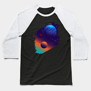 Planets Sun Universe Galaxy Outer Space Science Baseball T-Shirt